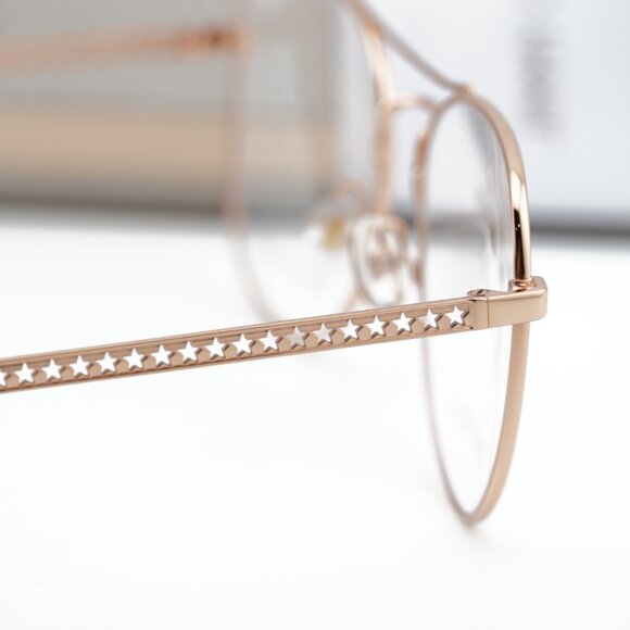 Jimmy Choo JC200 0J5G 00 Aviator 54mm Eyeglasses - Gold - Picture 6 of 12